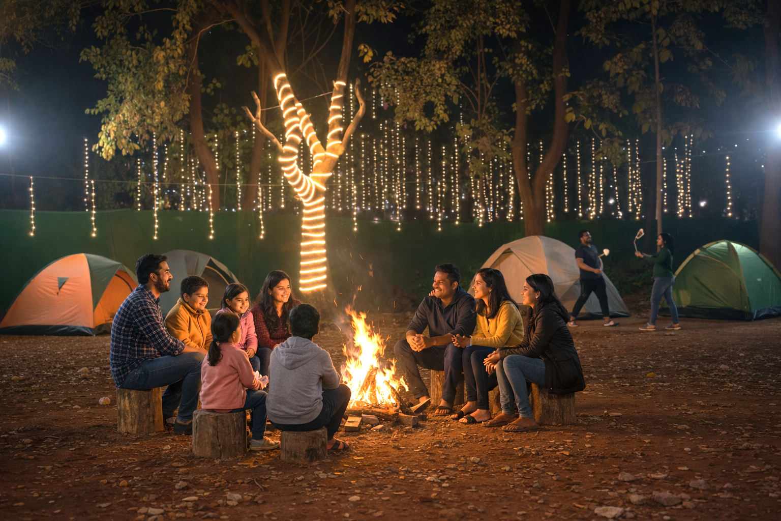 Bonfire night at Moonwake Xotika Karjat